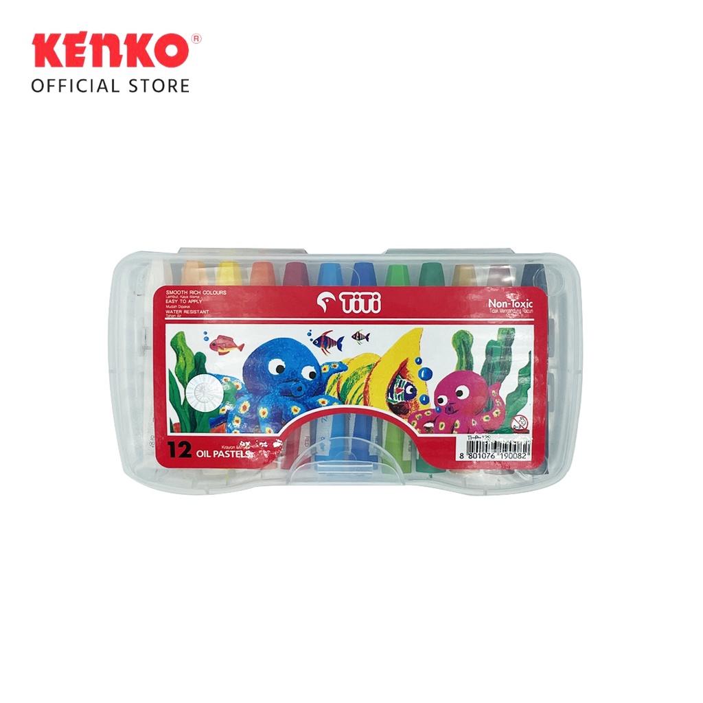 TITI OIL PASTEL / Krayon / Crayon 12 Colors KENKO STATIONERY (2)
