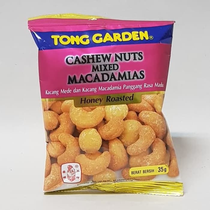 Jual TONG GARDEN HONEY ROASTED CASHEW NUTS MIXED MACADAMIAS 35 GR