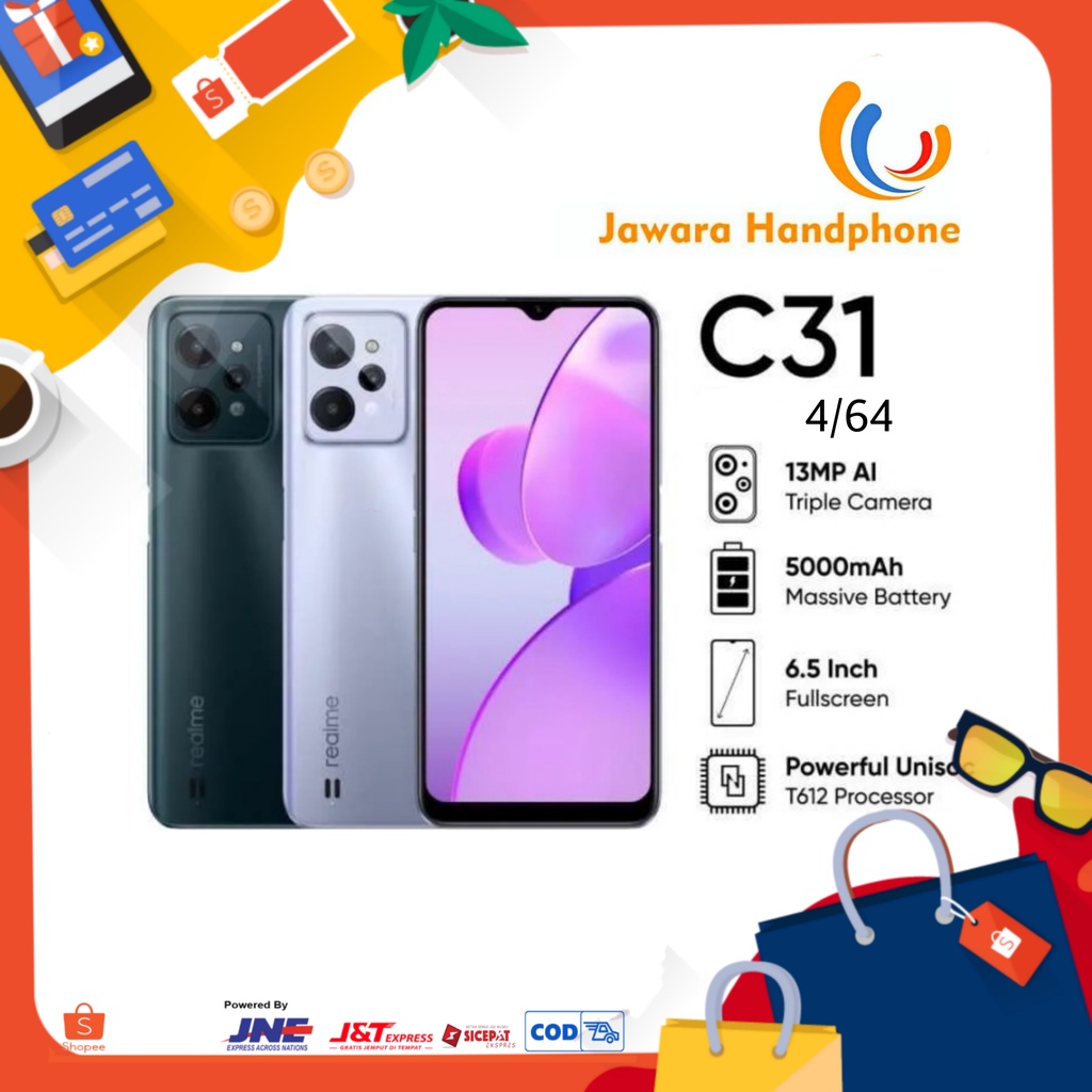 Jual Realme C31 4/64 Garansi Resmi | Shopee Indonesia