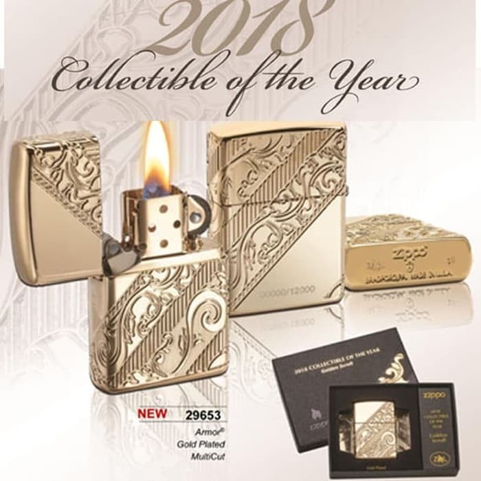 Jual ZIPPO LIMITED EDITION 2018 COLLECTIBLE OF THE YEAR GOLDEN SCROLL Shopee Indonesia