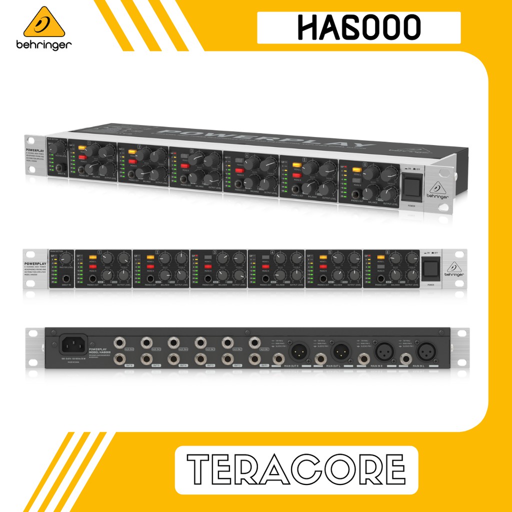 Jual Behringer HA6000 HA 6000 Distributor Amplifier Headphone 6Channel