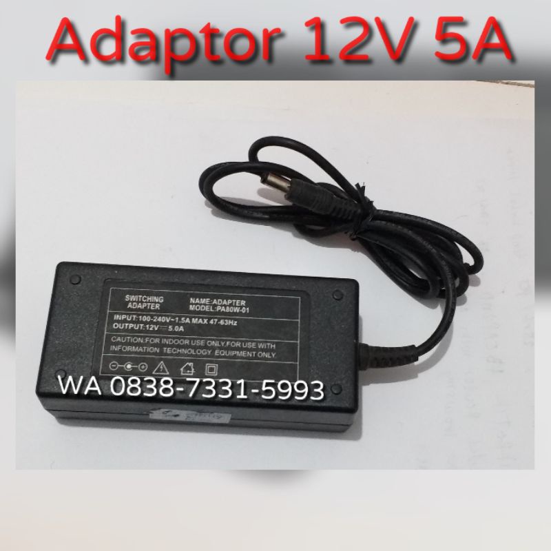 Jual Adaptor 12V 5A | Shopee Indonesia