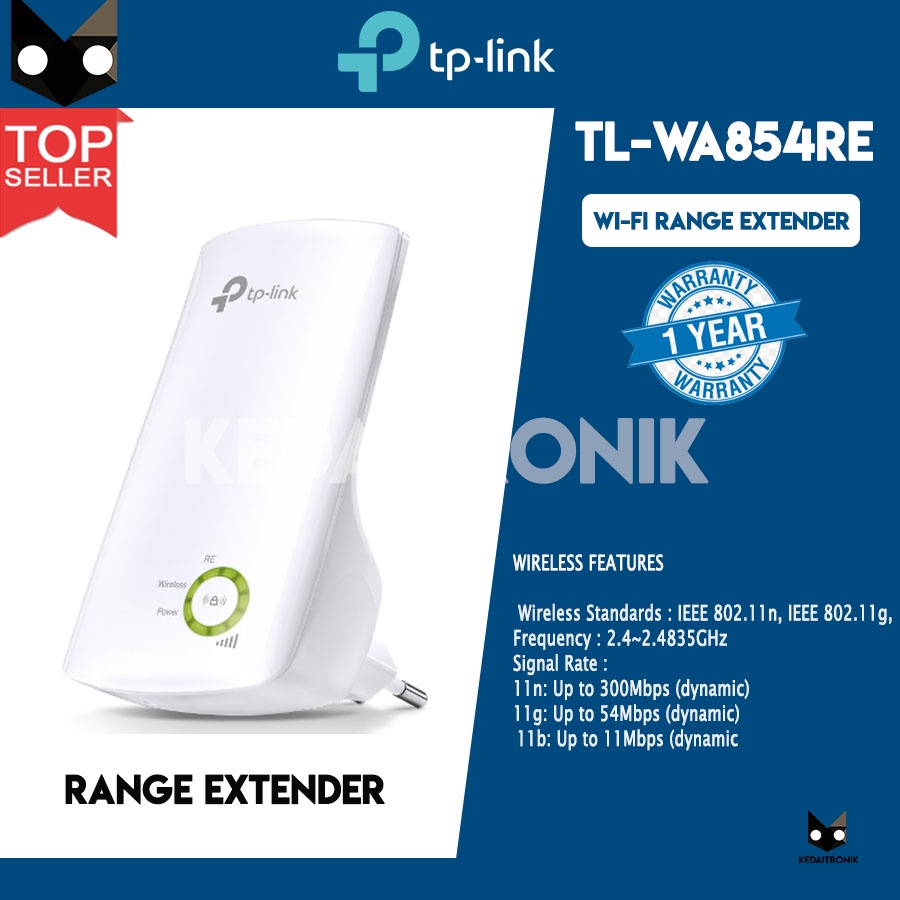Jual Range Extender TPLink TLWA854RE 300Mbps Extender TPLink TL