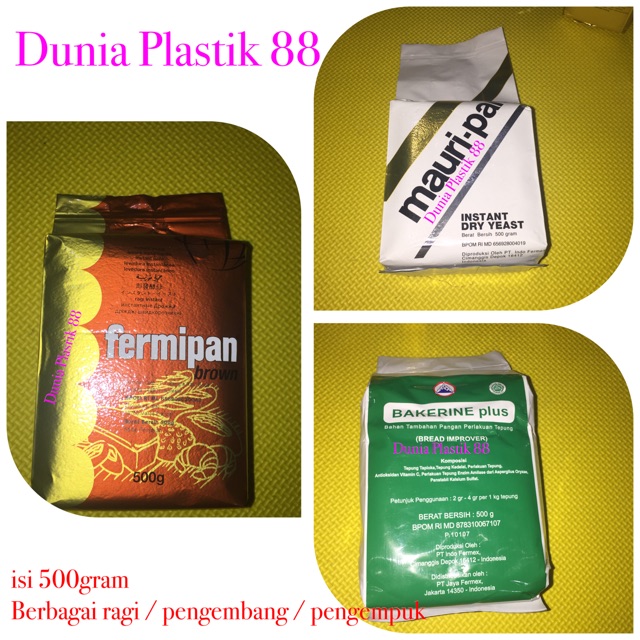 Jual Isi 500GRAM ragi instan pengembang pengemulsi pengempuk pelembut ...