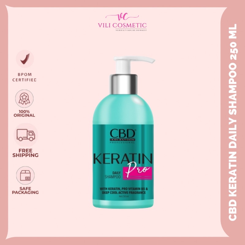 Jual CBD Professional Keratin Pro Daily Shampoo 250ML | Shopee Indonesia