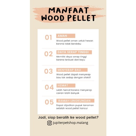 Jual WOOD PELLET PELET KAYU PENGGANTI PASIR KUCING 1KG | Shopee Indonesia