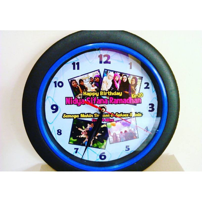 Jual JAM CUSTOM // JAM DINDING // ukuran 24 cm/gratis design | Shopee ...