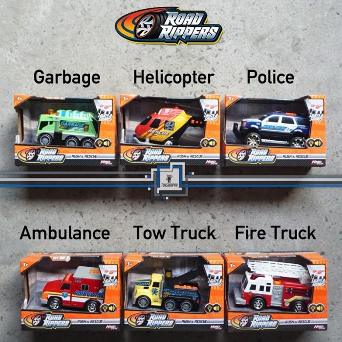 Jual Nikko Road Rippers Rush & Rescue Light and Sound Realistic Push ...