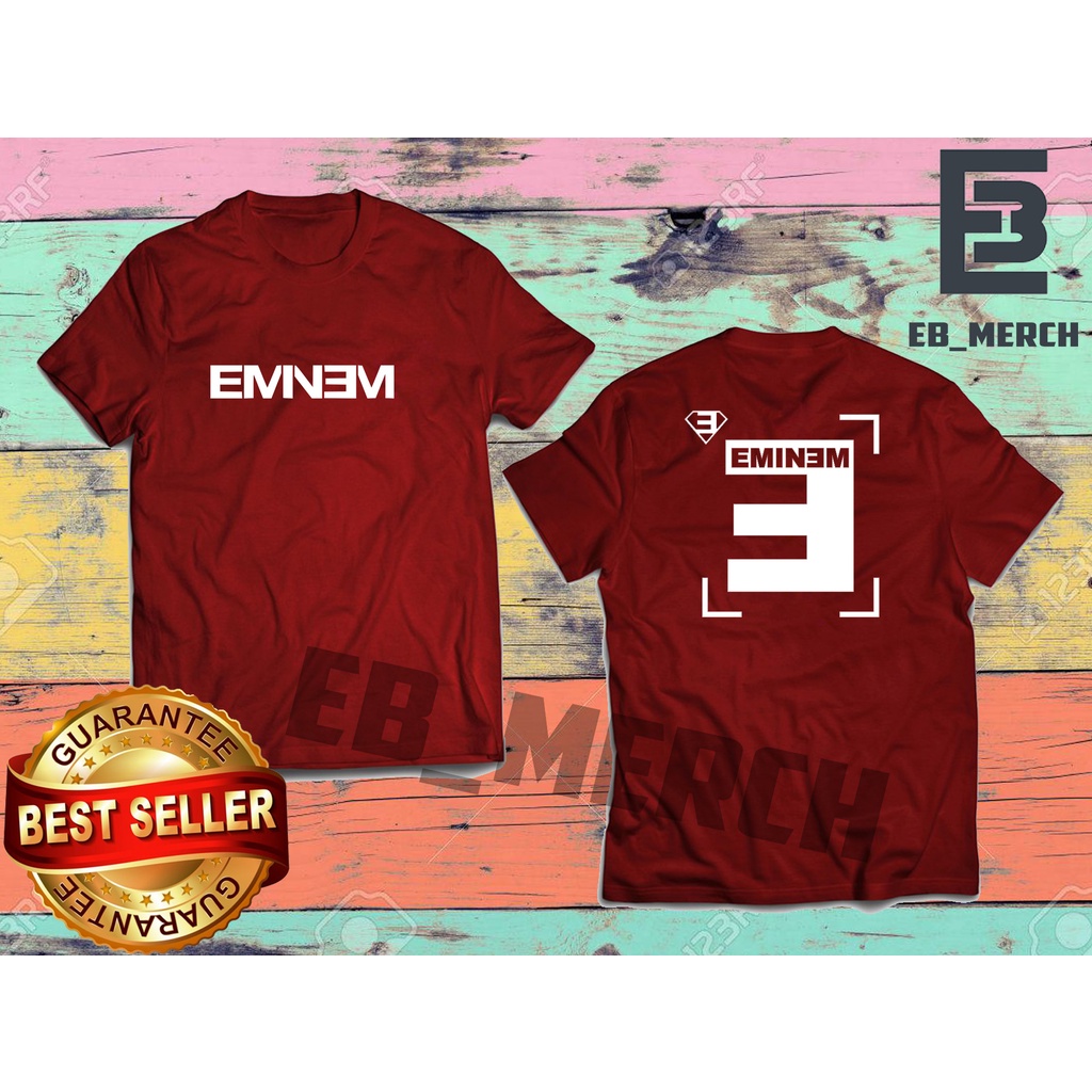 Jual Import Quality Murah Baju Kaos Eminem Rapper Keren Ebmerch Shopee Indonesia 