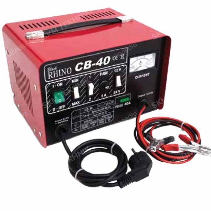 Jual Battery Charger Cb-40 Cas Aki Rhino Charger Aki 220V Merk Rhino