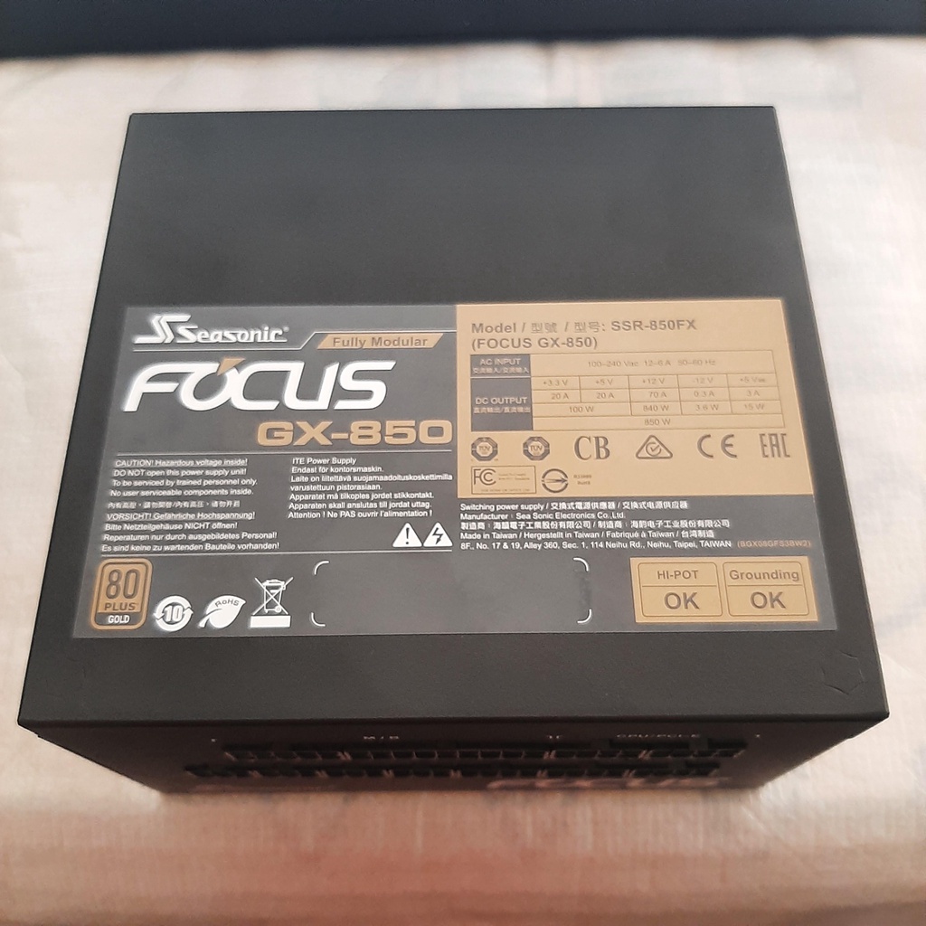 Jual Seasonic Focus GX-850 SSR-850FX 850W Watt 80 Gold Full Modular ...