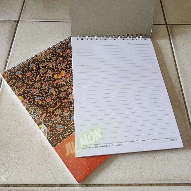 Jual Blocknote/ Note Pad Spiral Batik A5 Alfa | Shopee Indonesia