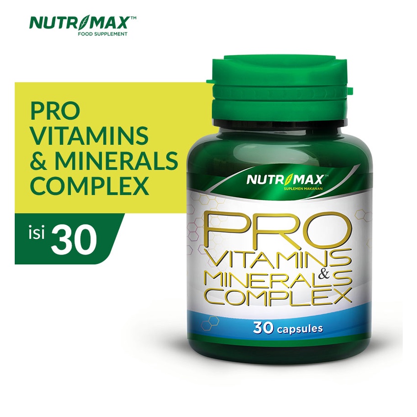 Jual Nutrimax Pro Vitamins Dan Minerals Complex Tablet Multivitamin Vitamin Dan Kalsium