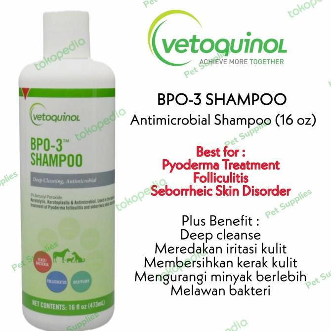 Jual Vetoquinol BPO3 Medicated Shampoo Shampoo kulit jamur gatal dog
