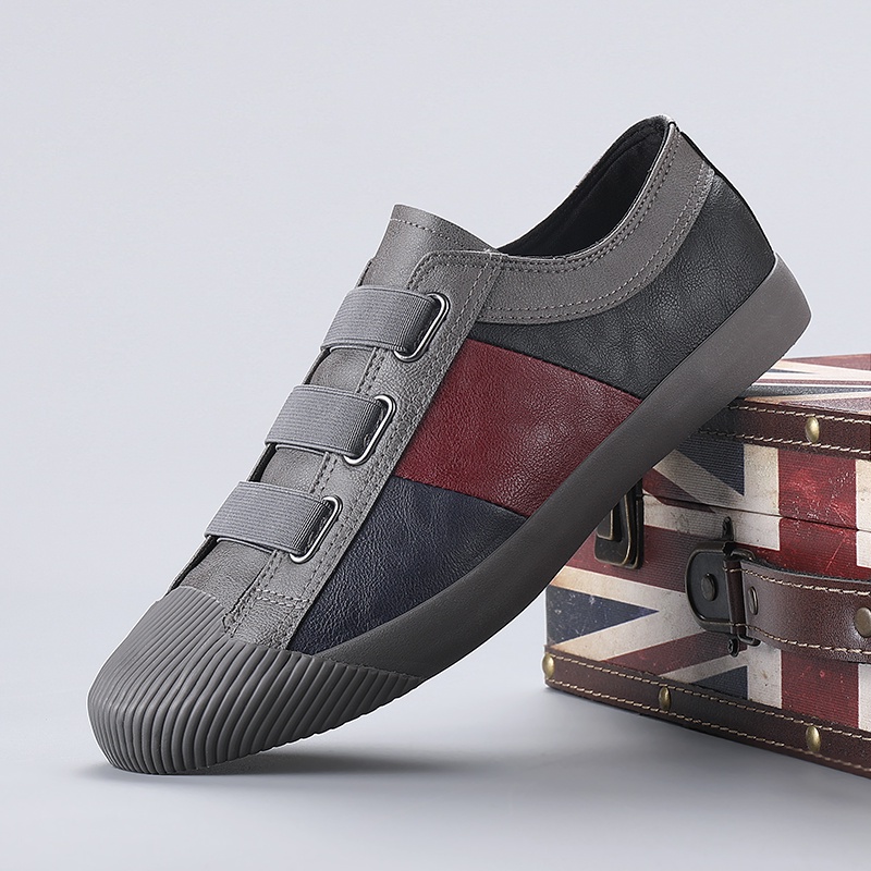 Jual Sepatu Sneakers Pria Kulit Asli Casual Kerja Tali Swiss Series KENZIO  dengan harga Rp475.000 dari toko online Den Mas Shop, Jakar…