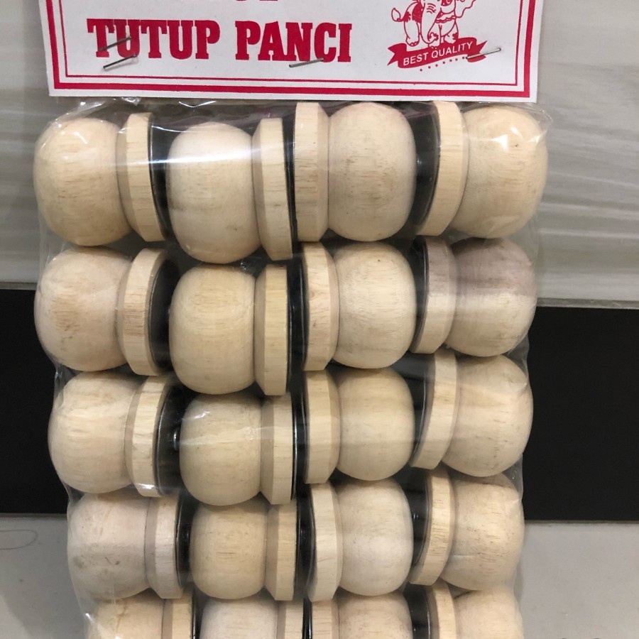 Jual Pegangan Pentol Kayu Kenop Tutup Panci Wajan Baskom Kukusan Kayu Per Pcs Shopee Indonesia