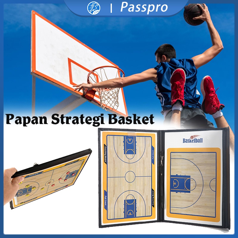 Jual Coach Board Magnetic Basketball Papan Strategi Foldable