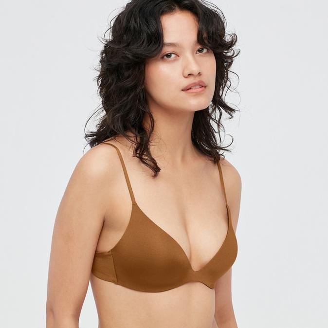 Jual UNIQLO Mame Kurogouchi BRA TANPA KAWAT PLUNGING PAKAIAN DALAM WIRELESS  - PILIH WARNA, S