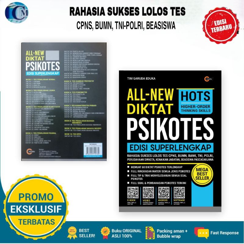 Jual Buku Psikotes Superlengkap All New Diktat Psikotes Edisi Terbaru