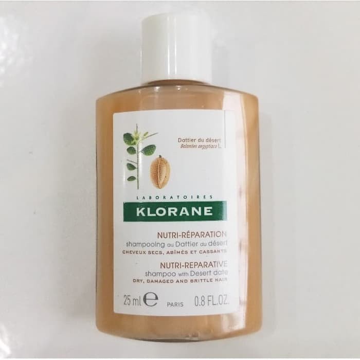 Jual ADR.ID Klorane shampoo with desert date 25ml Shopee Indonesia