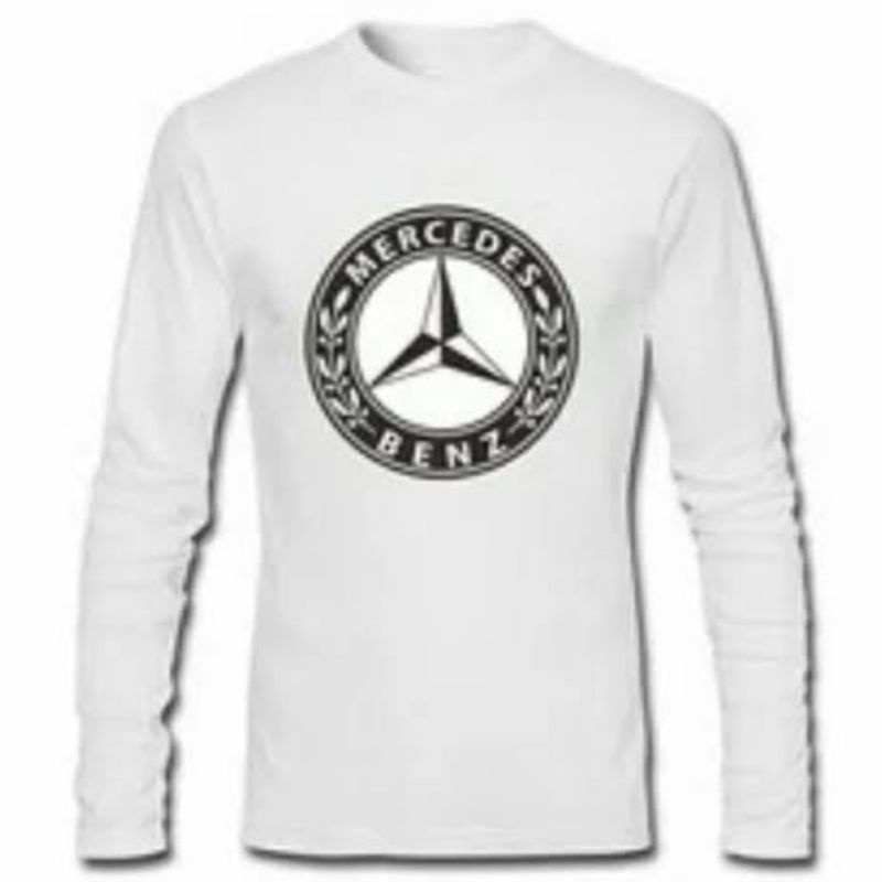 Jual Baju Kaos Pria Lengan Panjang Mercedes Benz Round Logo | Shopee ...