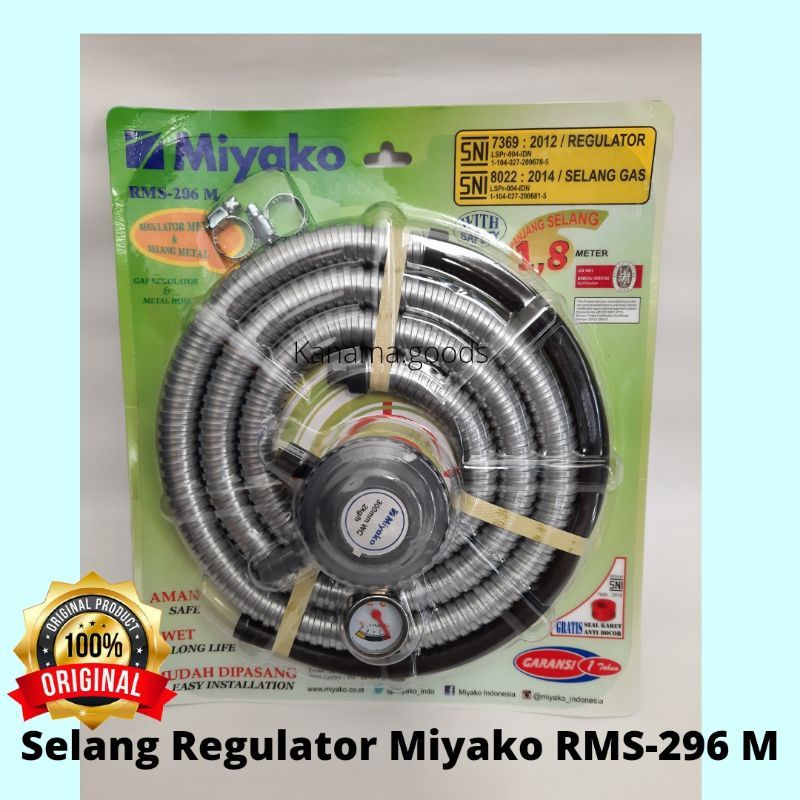 Jual Promo Regulator Selang Gas Miyako Rms M Meter Shopee Indonesia