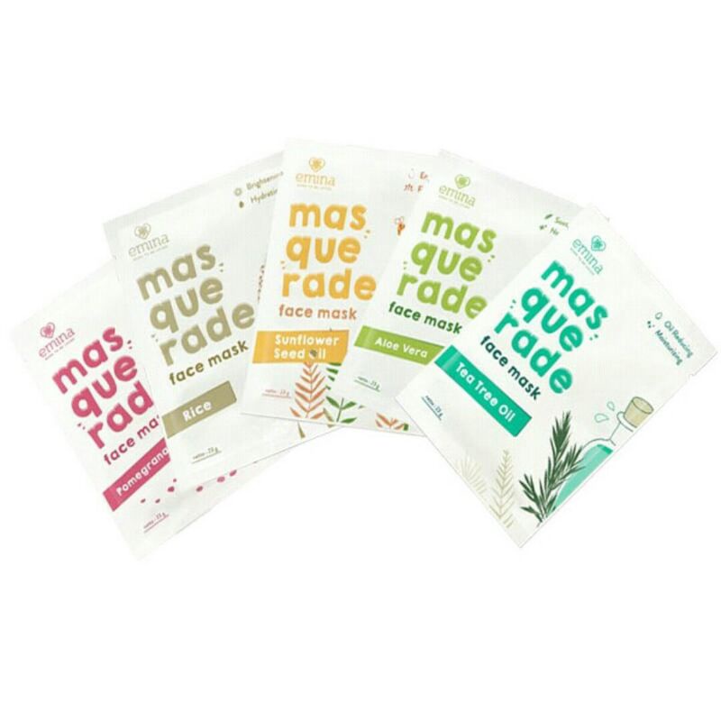 Jual EMINA Masquerade Face Sheet Mask 23g / masker wajah / varian rice ...