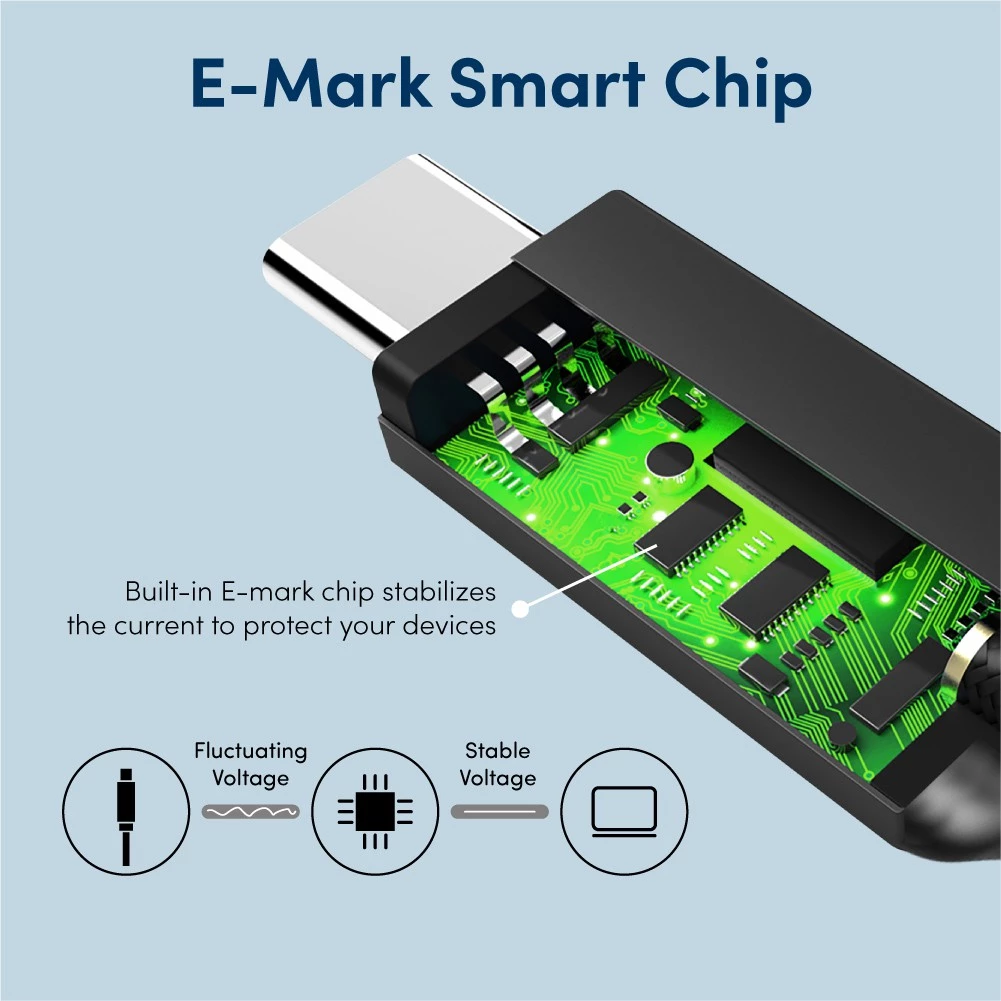 Prolink 100W 5A PD Fast Charging Cable USB Kabel Data Type C l E-Mark Chip l 480Mbps l 2M l GCC10001