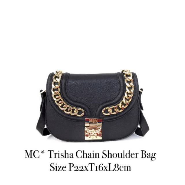 Mcm trisha 2025 chain shoulder bag