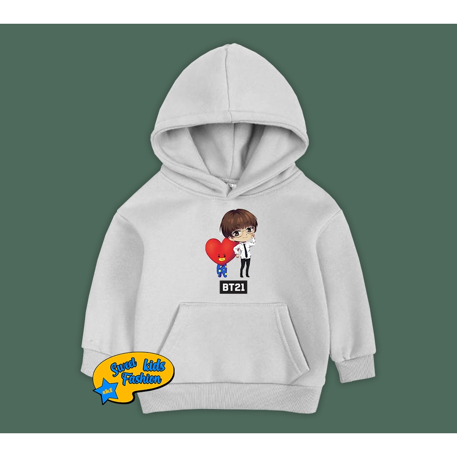 Jual Jaket Anak Hoodie Anak BTS BT21 Tata Taehyung V Hoodie