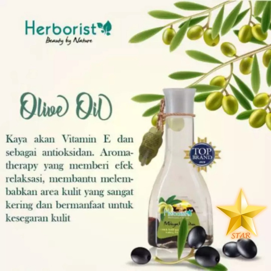 Jual ORIGINAL Herborist Minyak Zaitun Olive Oil 75 ml / 150 ml Shopee