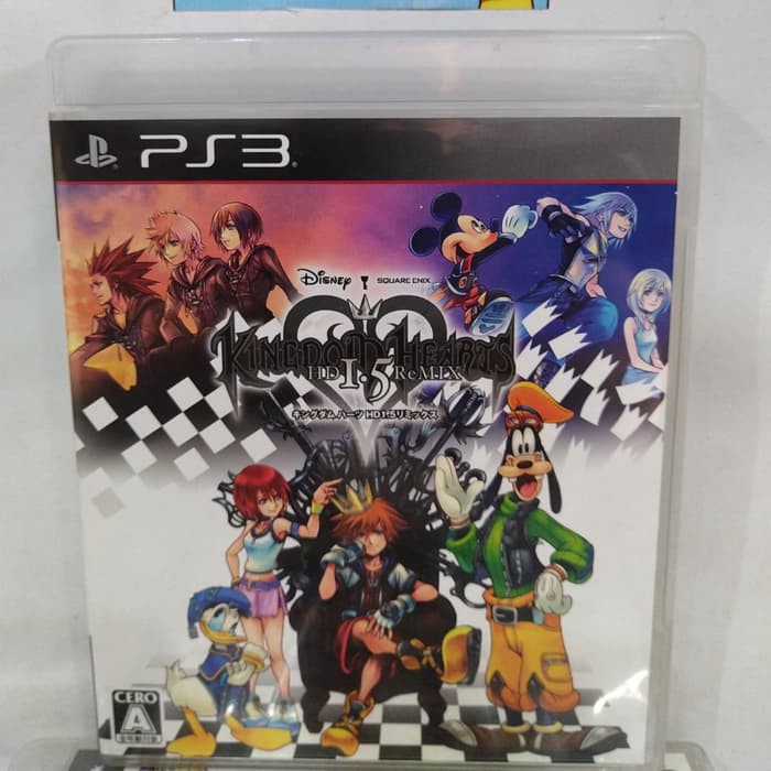 ORI BD CD KASET ORIGINAL PS3 KINGDOM HEART 1.5 REMIX JPN lengkap manual