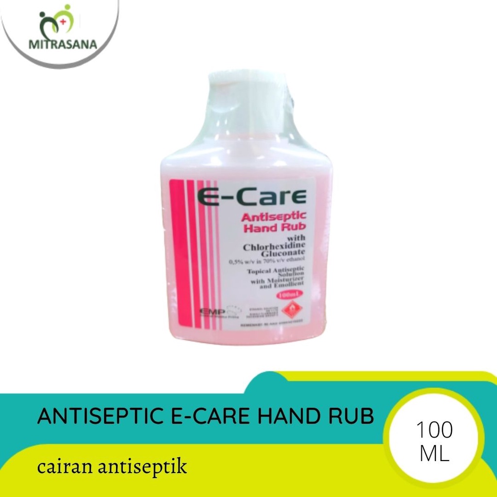 Jual Antiseptic E-Care Hand Rub 100ml | Shopee Indonesia