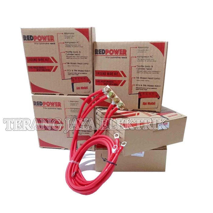 Jual Hpb Kabel Ground Awg Untuk Mobil Titik Grounding Merah Redpower Sp Shopee Indonesia