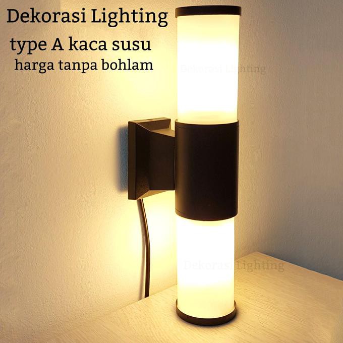 Jual LAMPU DINDING KACA WATERPROF OUTDOOR WALL LAMP LAMPU TEMBOK ANTI ...