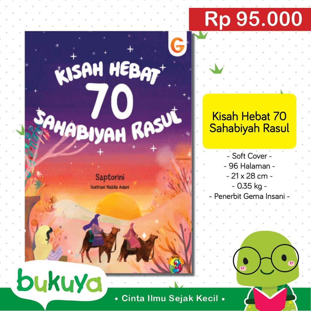 Jual Buku Anak Muslim Kisah Hebat 70 Sahabiyah Rasul | Shopee Indonesia