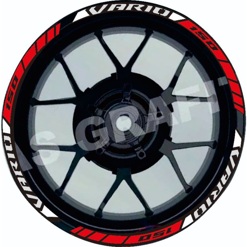 Jual Cutting stiker lis roda motor vario 110 125 150,velg vario murah ...