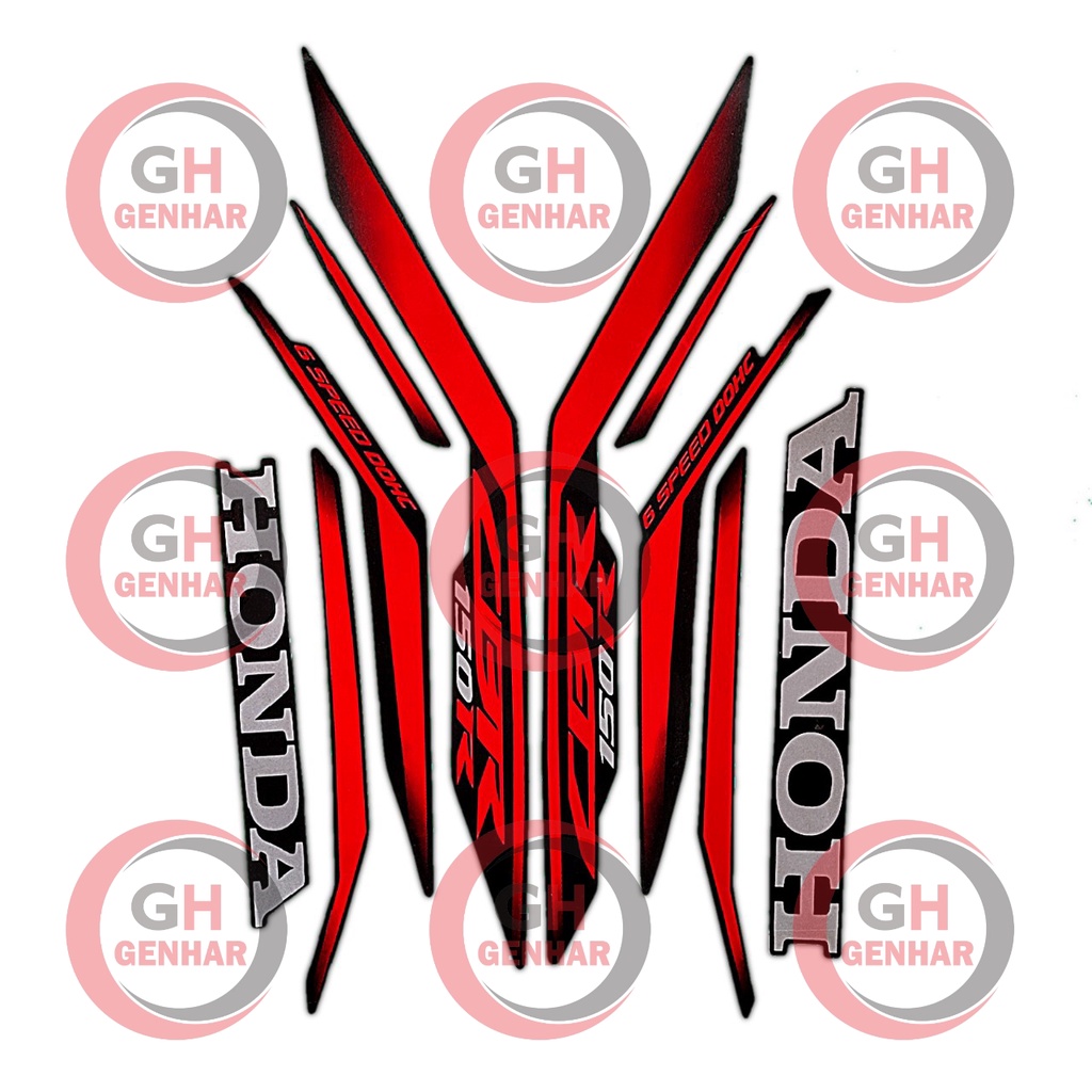 Jual Stiker Striping Motor Honda Cbr 150r 2020 Hitam Shopee Indonesia