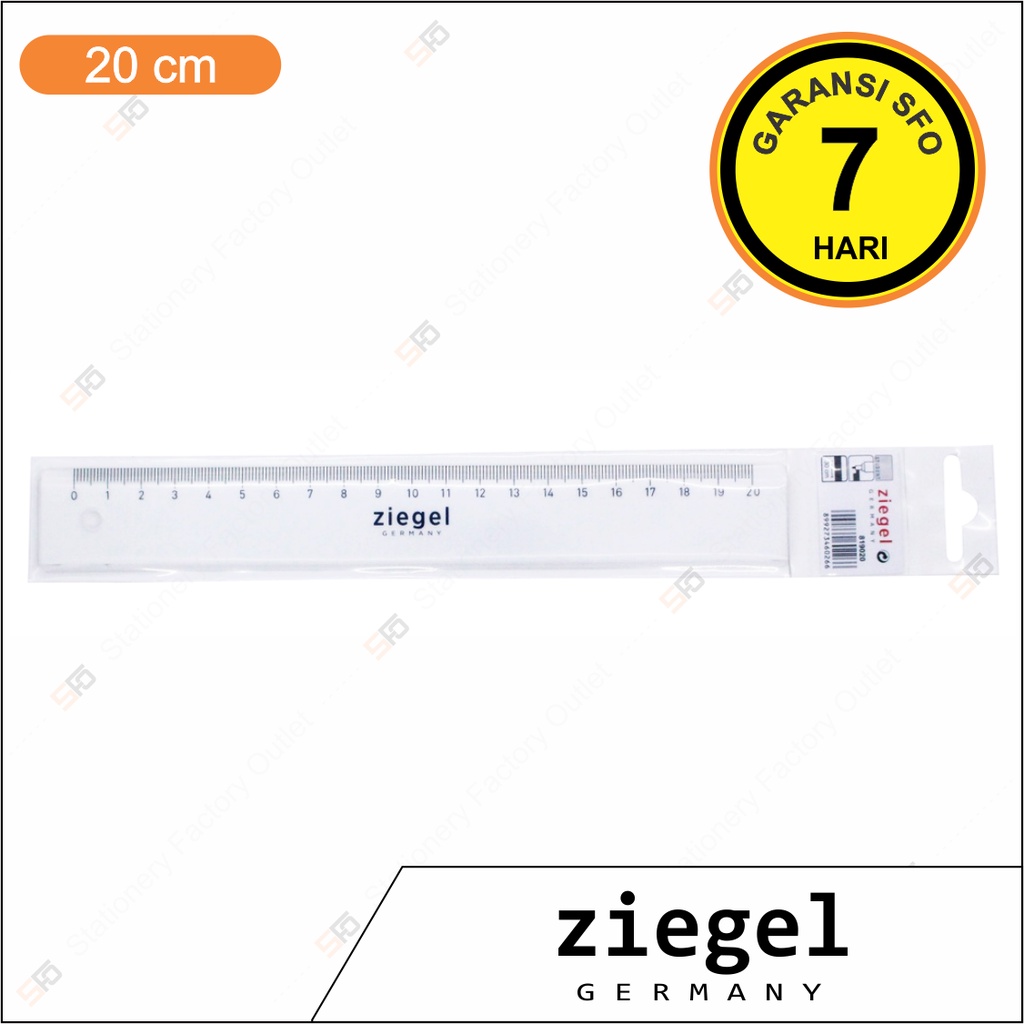 Jual Penggaris Ziegel 20 cm - 20cm Premium Ruler - SFO Semarang ...