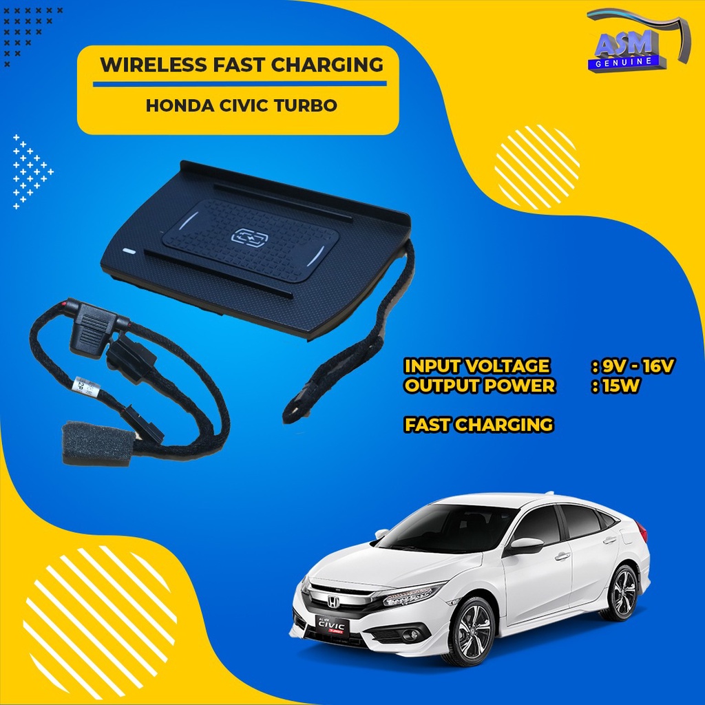 Jual Modul Wireless Charger 15 Watt Mobil Honda Civic Turbo 2016-Up ...