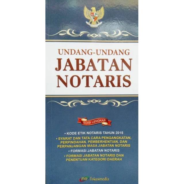 Jual UNDANG UNDANG JABATAN NOTARIS EDISI LENGKAP | Shopee Indonesia