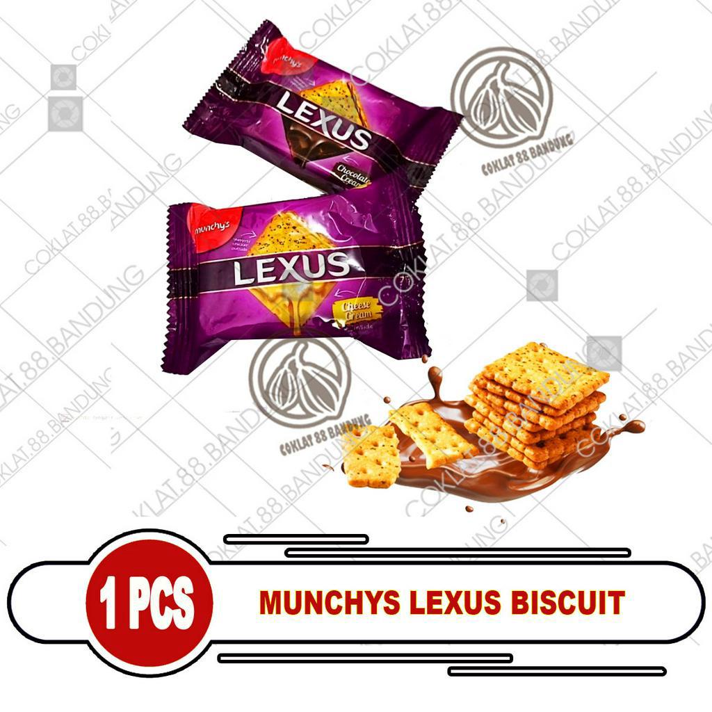 Jual LEXUS MUNCHYS CRACKERS 1 PCS 19GR, LEXUS BISKUIT COKELAT SACHET 19 ...