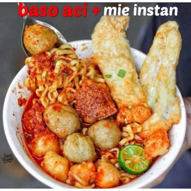 Jual Baso Aci Isi Ayam 12 Butir Campur Mie Telor Enak Gurih Xtra Pedas