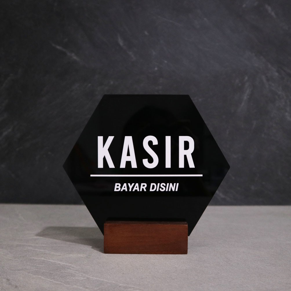 Jual Table Sign Akrilik Signage Kasir Papan Meja Cafe Restoran Toko Shop Shopee Indonesia 2491