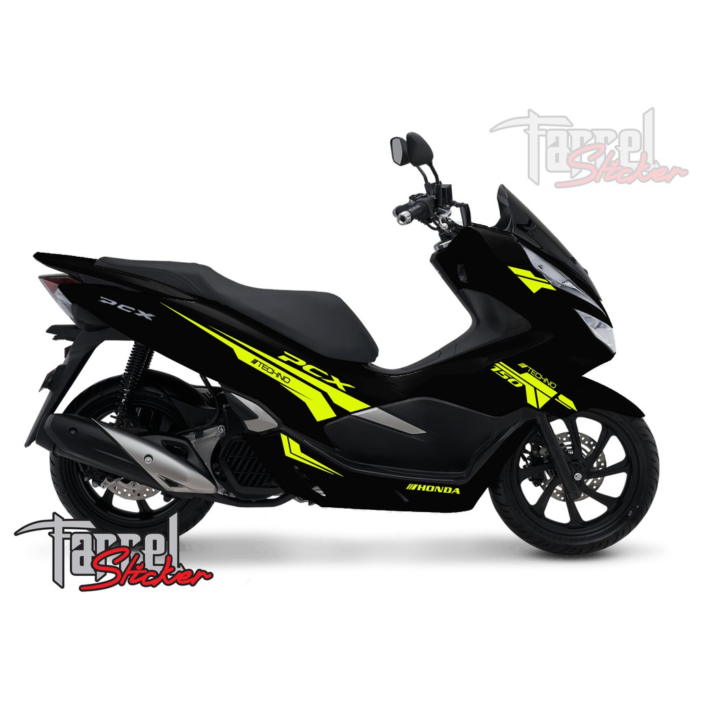 Jual stiker pcx sticker stripping stabilo pcx hitam | Shopee Indonesia