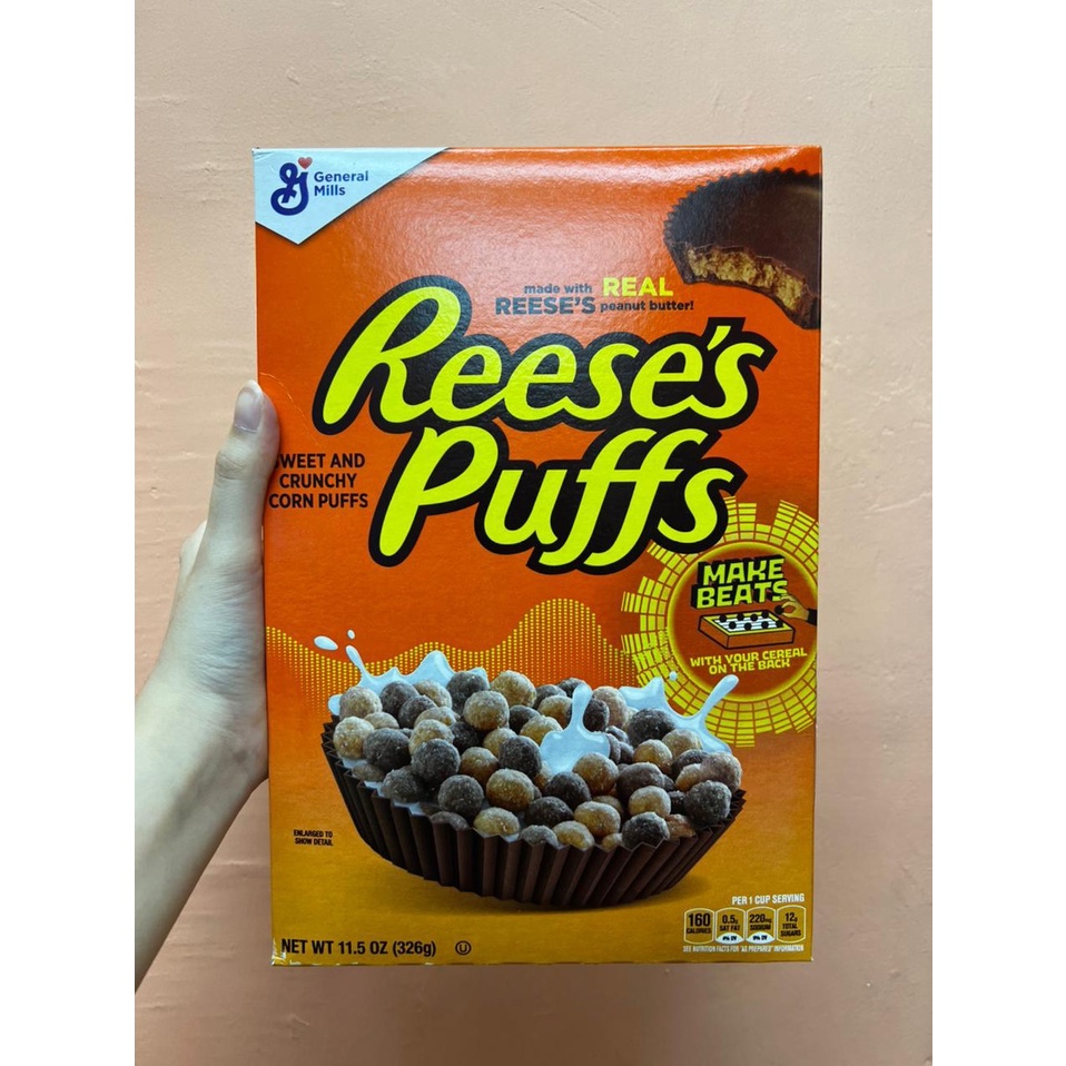 Jual GENERAL MILLS REESES PUFFS PEANUT BUTTER CEREAL - REESE'S SEREAL ...