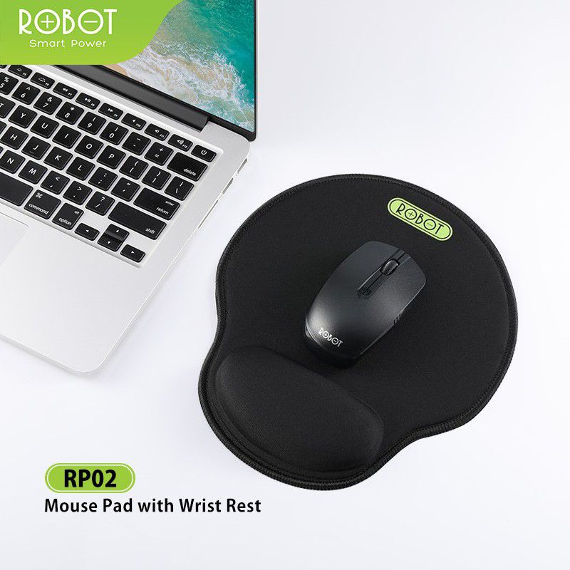 Jual Robot RP02 with Ergonomic Wrist Rest Mousepad PC / Laptop Black ...
