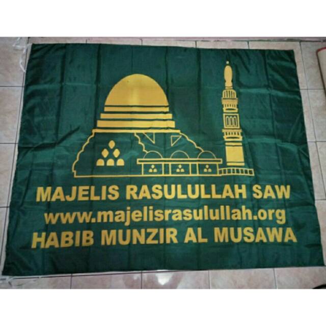 Jual Bendera MAJELIS RASULULLAH SAW (besar) | Shopee Indonesia