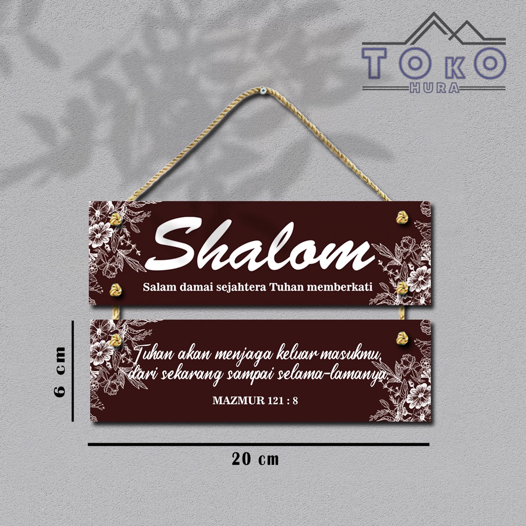 Jual Hiasan Pintu Ucapan Shalom kristen / Custom foto dan text | Shopee ...
