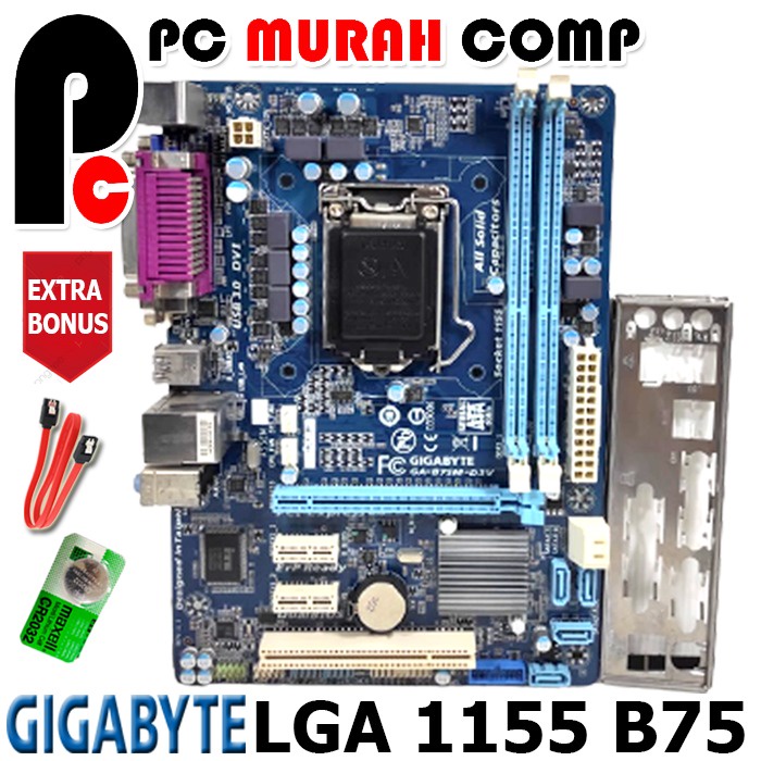 Jual Gigabyte GA-B75M-D3V Motherboard - Micro ATX - LGA1155 Socket B75 ...